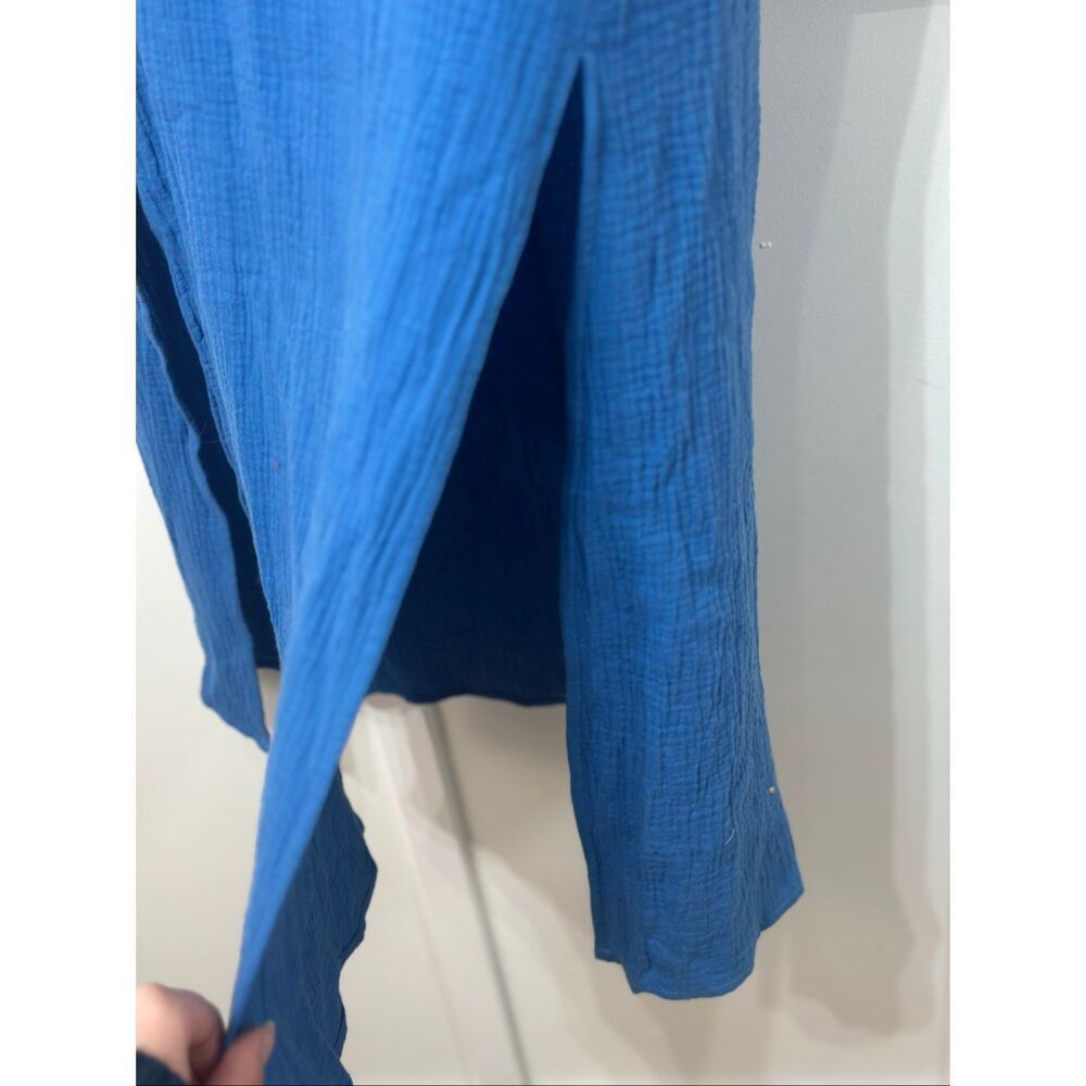 Nwt Bird & Knoll Freida Crinkled Lined Long Sleeve Maxi Dress Women's Small — image 7 of 8